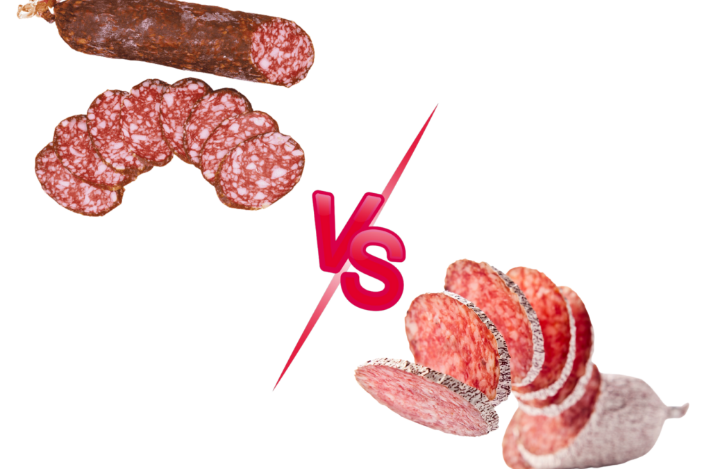 Quelles sont les différences entre le salami et le salchichon (saucisson) ?