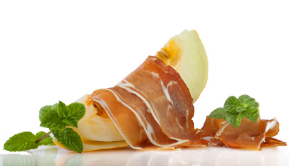 Recette avec jambon espagnol: Melon au jambon