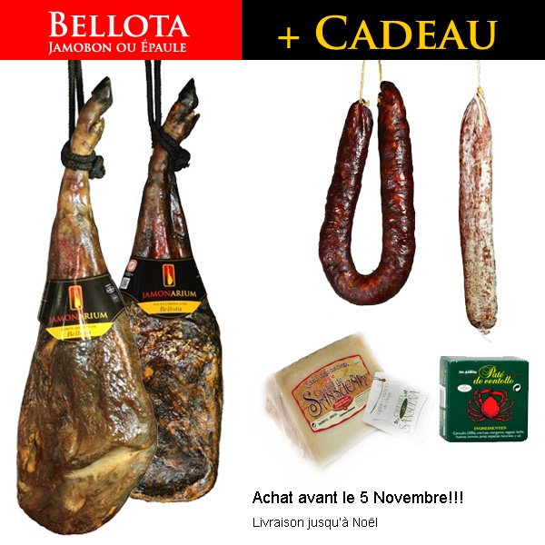 Votre Bellota de Noël a l’avance + un coffret gourmet GRATUÏT !!!