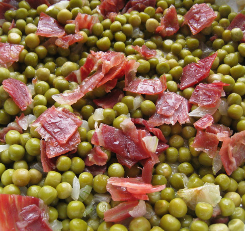 Pois avec jambon ibérique