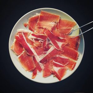 jambon iberique bellota tranché